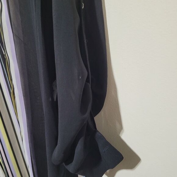Calvin Klein Sheer Tunic With Belt - Picture 9 of 10